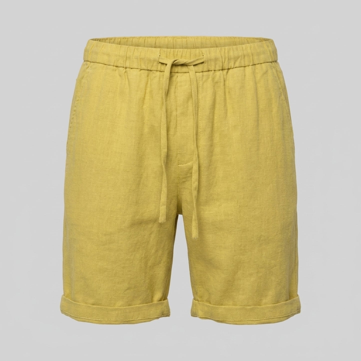 Men's Linen Blend Shorts for Summer Casual Wear