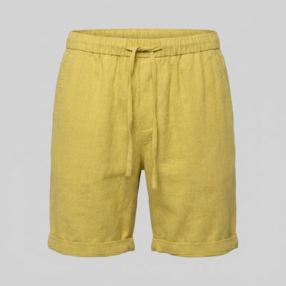 Men's Linen Blend Shorts for Summer Casual Wear