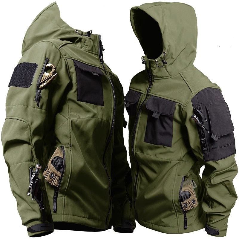 Unisex Tactical Waterproof Softshell Jacket