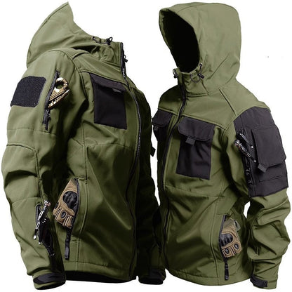 Unisex Tactical Waterproof Softshell Jacket