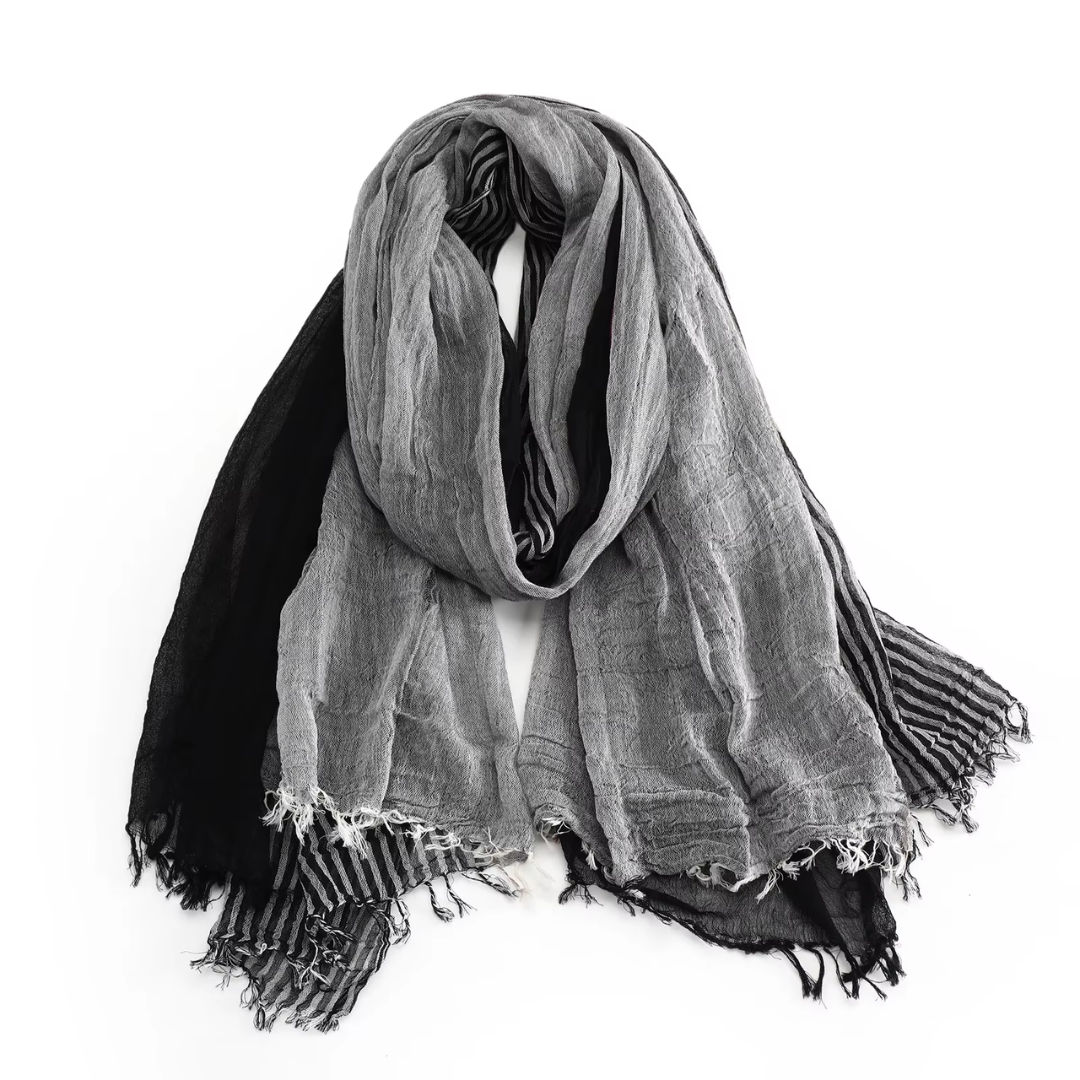 Unisex Textured Lightweight Scarf