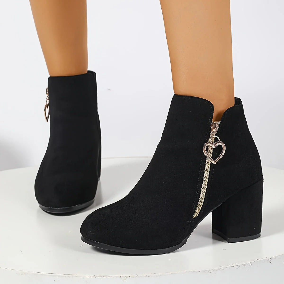 Women's Ankle Boots with Block Heel
