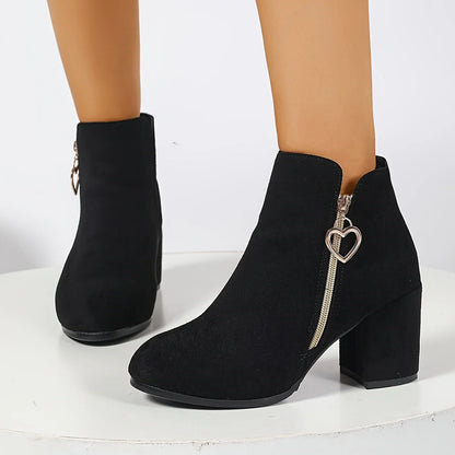 Women's Ankle Boots with Block Heel