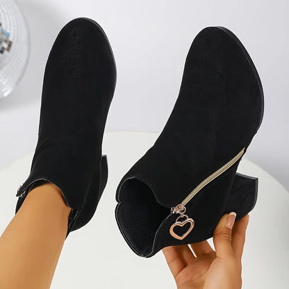 Women's Ankle Boots with Block Heel