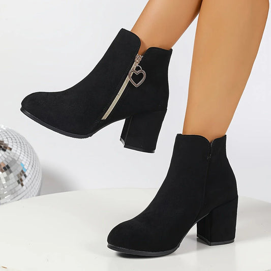 Women's Ankle Boots with Block Heel