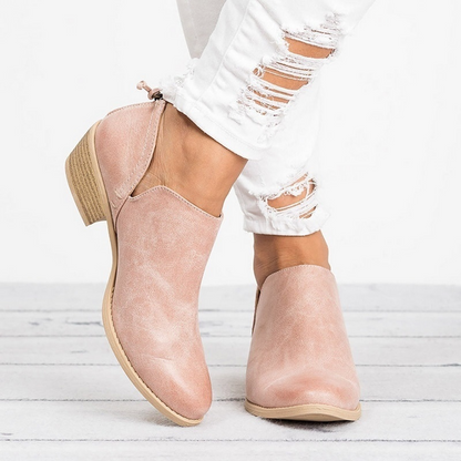 Women's Ankle Boots with Low Heel