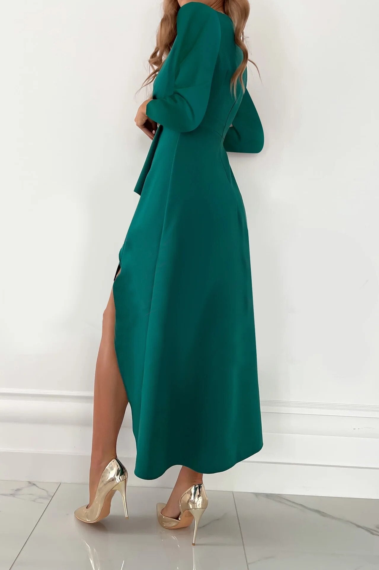 Women's Asymmetrical Hem Tailored Dress