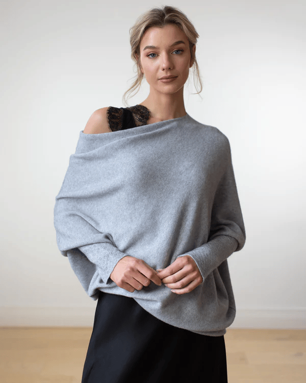 Women's Asymmetrical Knit Sweater