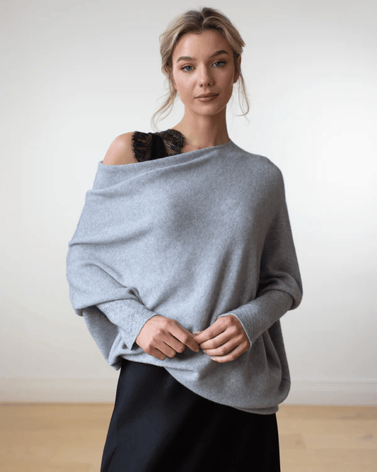 Women's Asymmetrical Knit Sweater