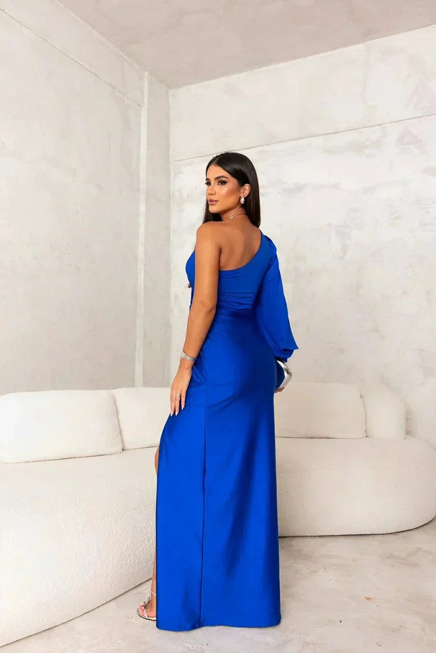 Women's Asymmetrical One-Shoulder Maxi Formal Dress