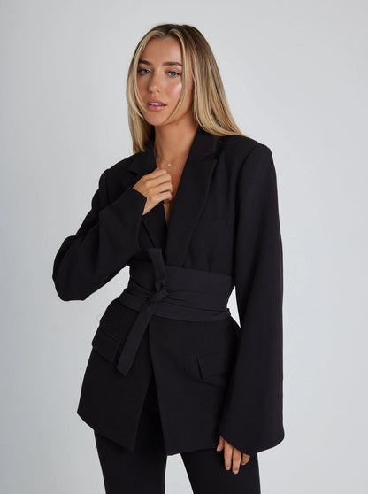 Women's Belted Blazer