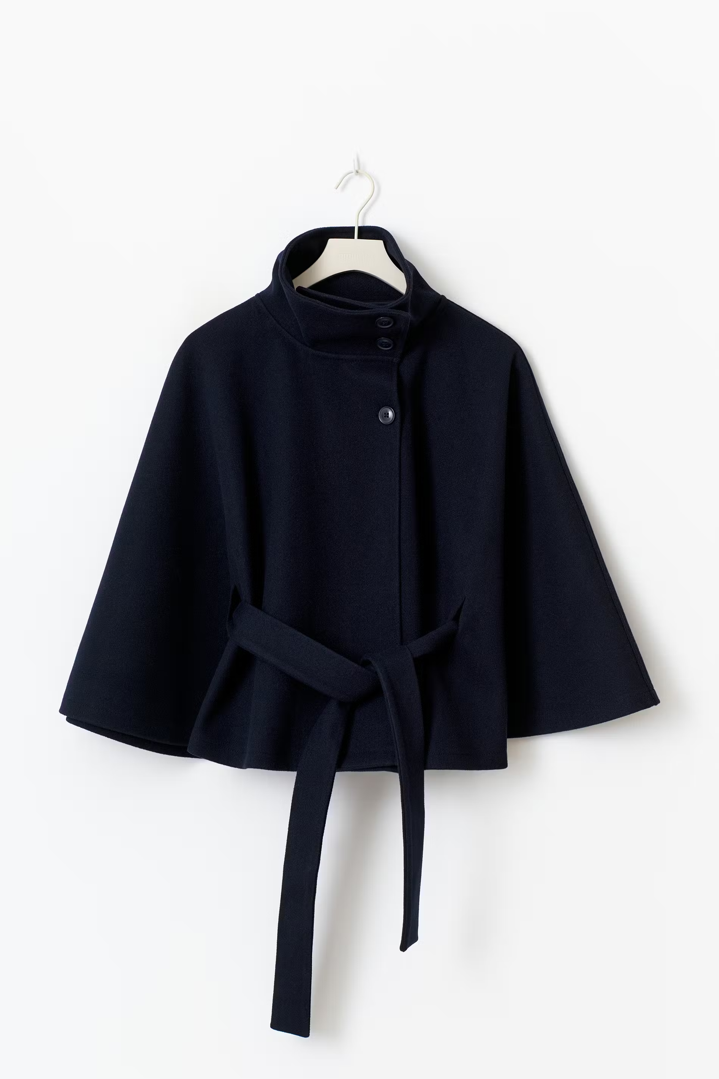 Women's Belted Funnel Neck Jacket