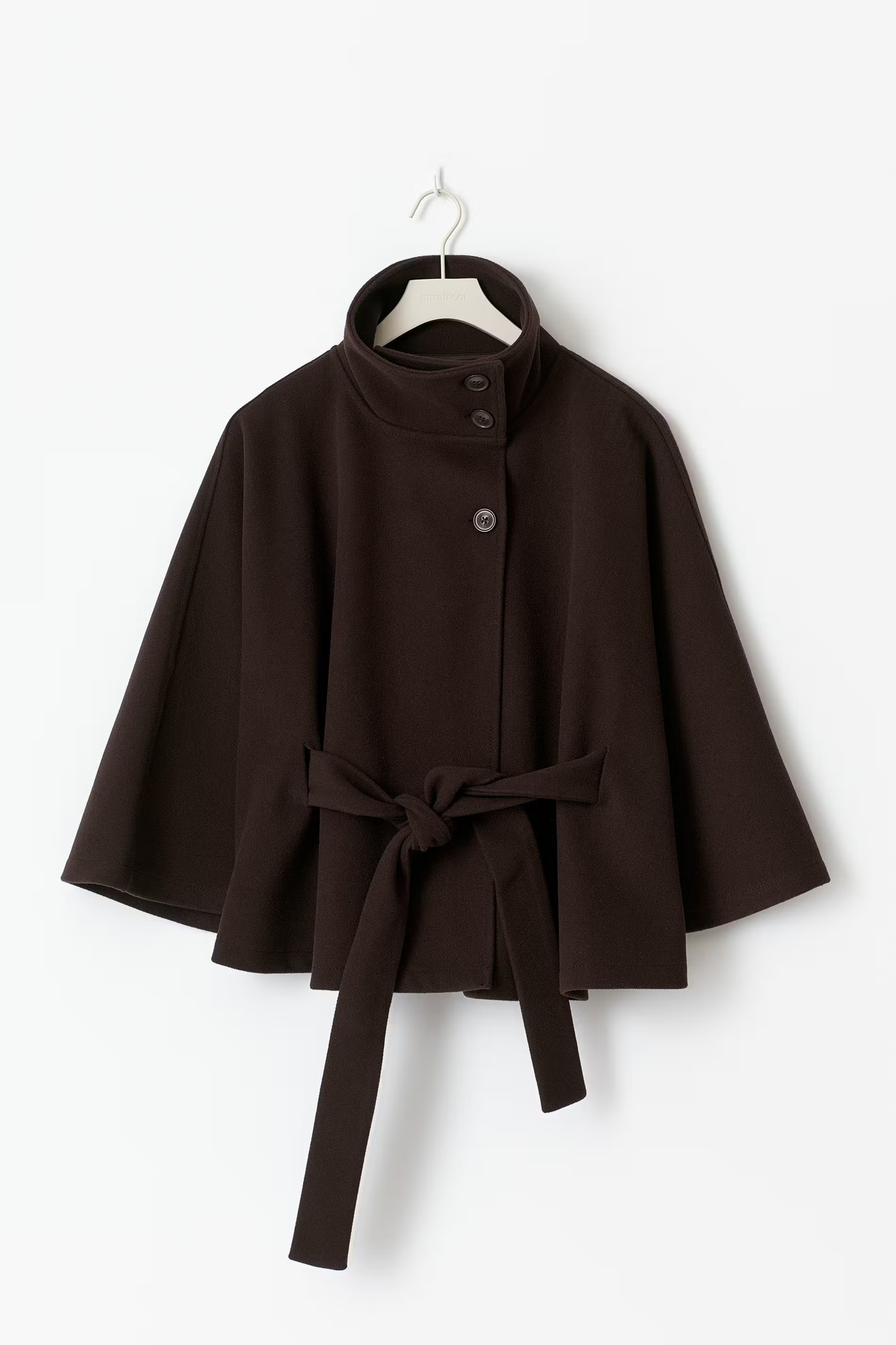 Women's Belted Funnel Neck Jacket