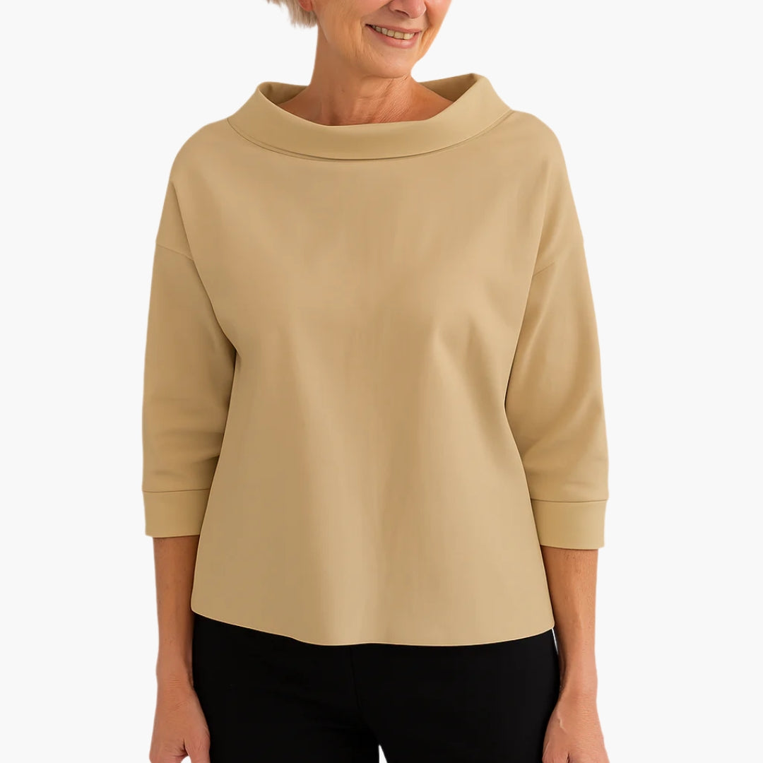 Women's Boat Neck Relaxed Fit Top