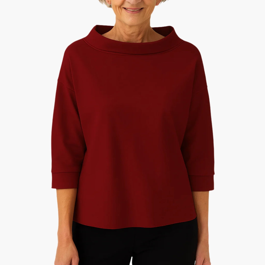Women's Boat Neck Relaxed Fit Top