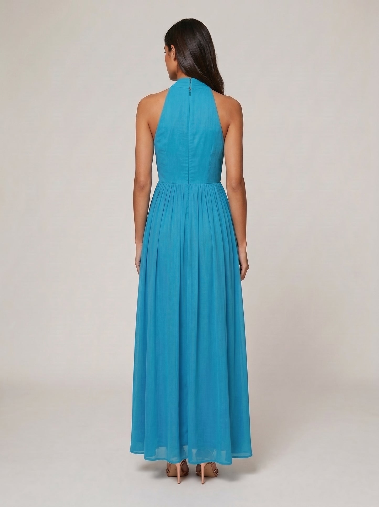 Women's Boho Halter Maxi Dress for Summer