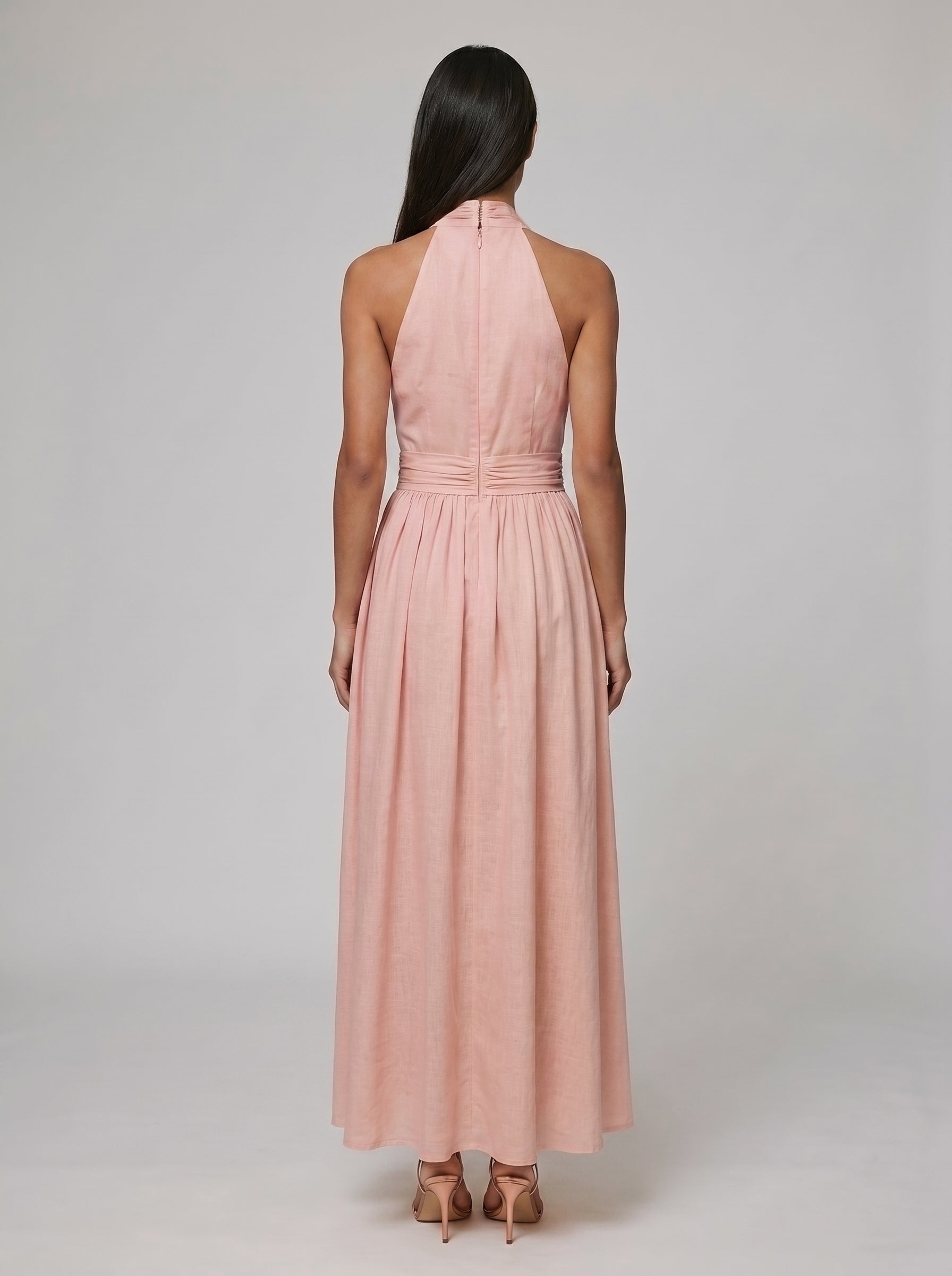 Women's Boho Halter Maxi Dress for Summer