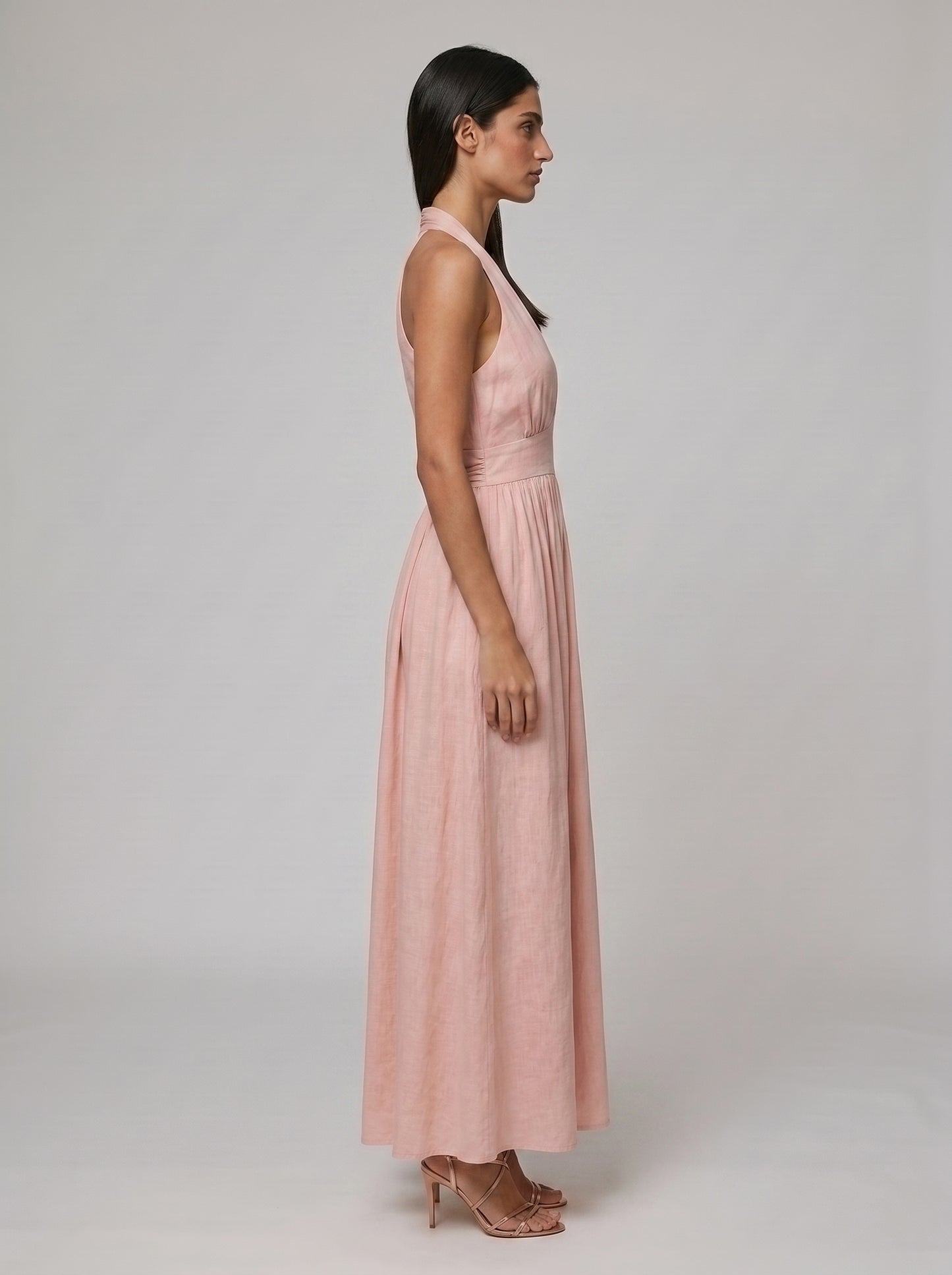 Women's Boho Halter Maxi Dress for Summer