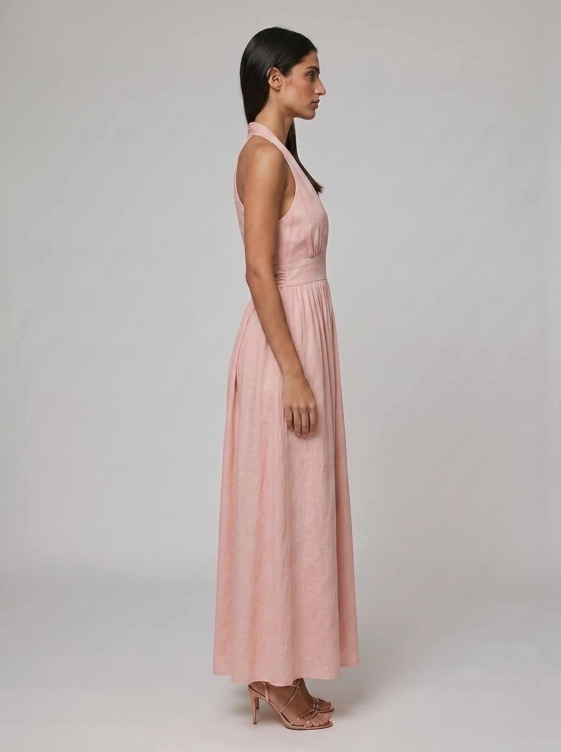 Women's Boho Halter Maxi Dress for Summer