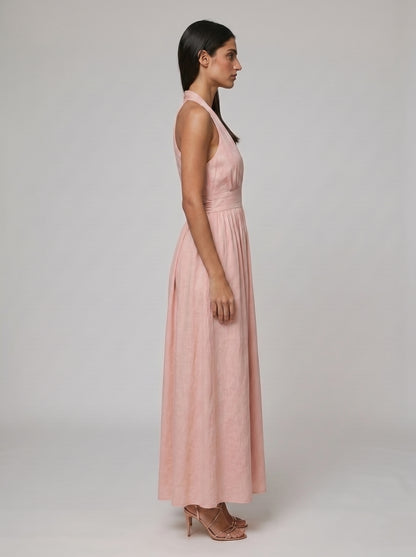 Women's Boho Halter Maxi Dress for Summer