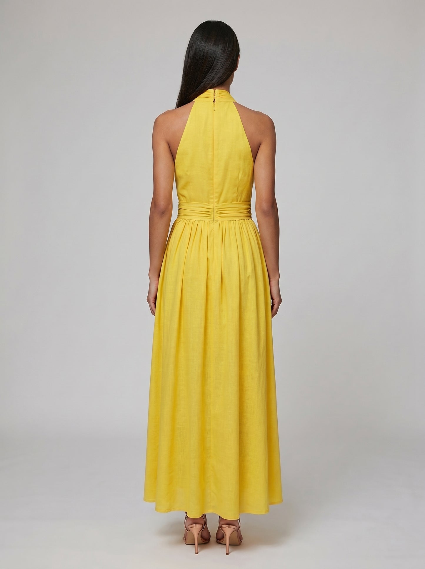 Women's Boho Halter Maxi Dress for Summer