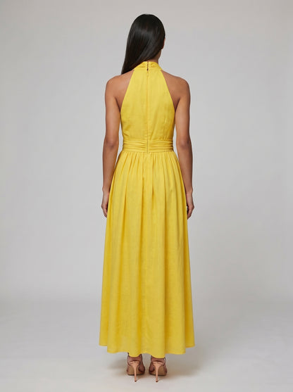 Women's Boho Halter Maxi Dress for Summer