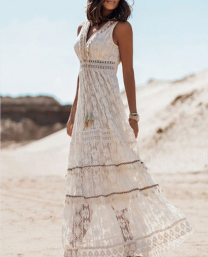 Women's Boho Midi Dress