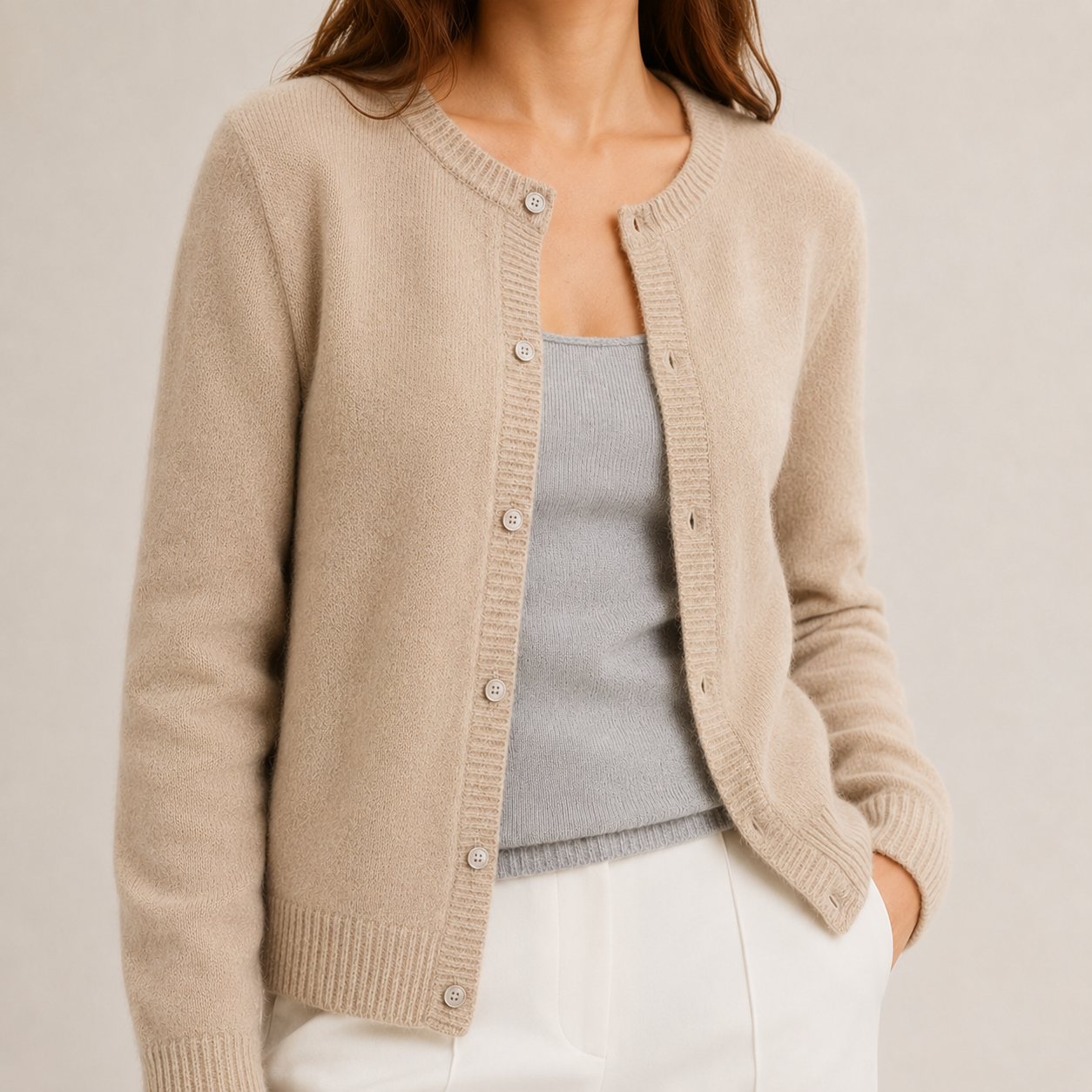 Women's Button-Front Long Cardigan Sweater