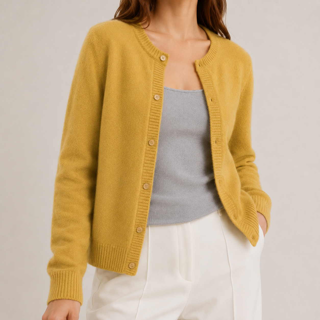Women's Button-Front Long Cardigan Sweater