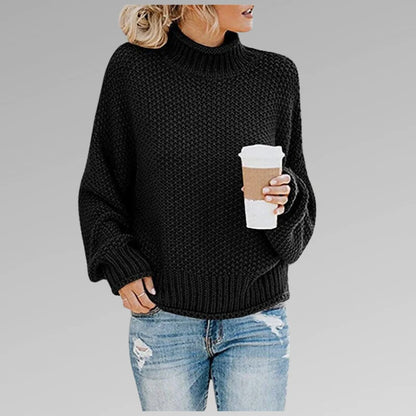 Women's Casual Knit Sweater with Relaxed Fit