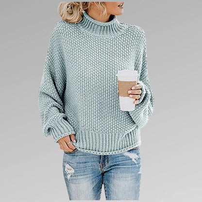 Women's Casual Knit Sweater with Relaxed Fit