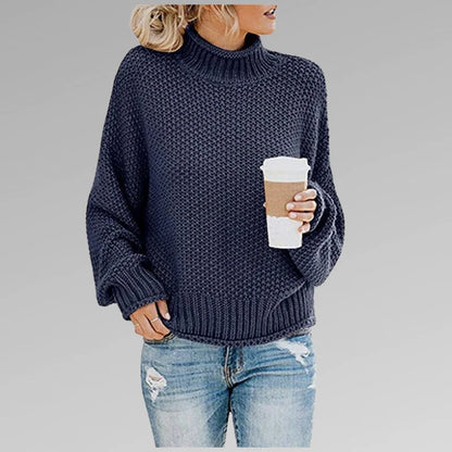 Women's Casual Knit Sweater with Relaxed Fit