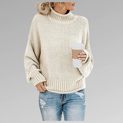 Women's Casual Knit Sweater with Relaxed Fit