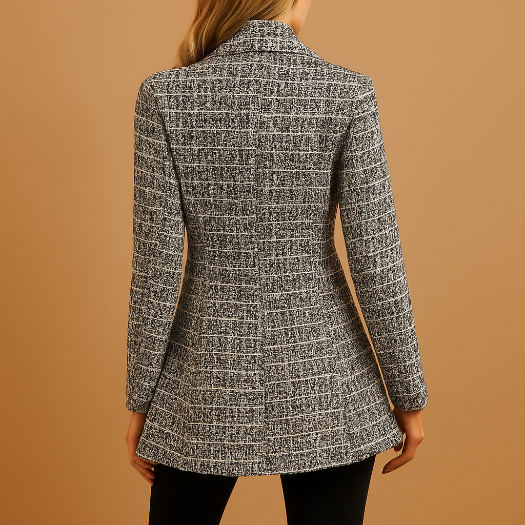 Women's Checked Tailored Blazer