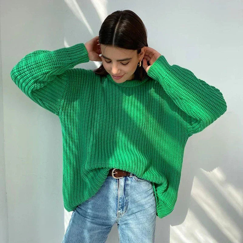 Women's Chunky Knit Oversized Sweater