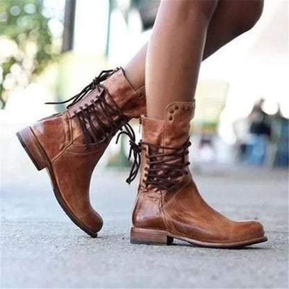 Women's Classic Ankle Boots with Side Zipper