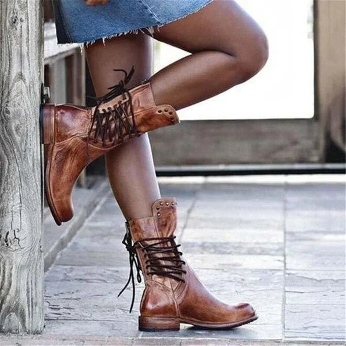 Women's Classic Ankle Boots with Side Zipper
