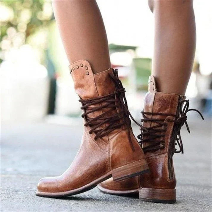 Women's Classic Ankle Boots with Side Zipper