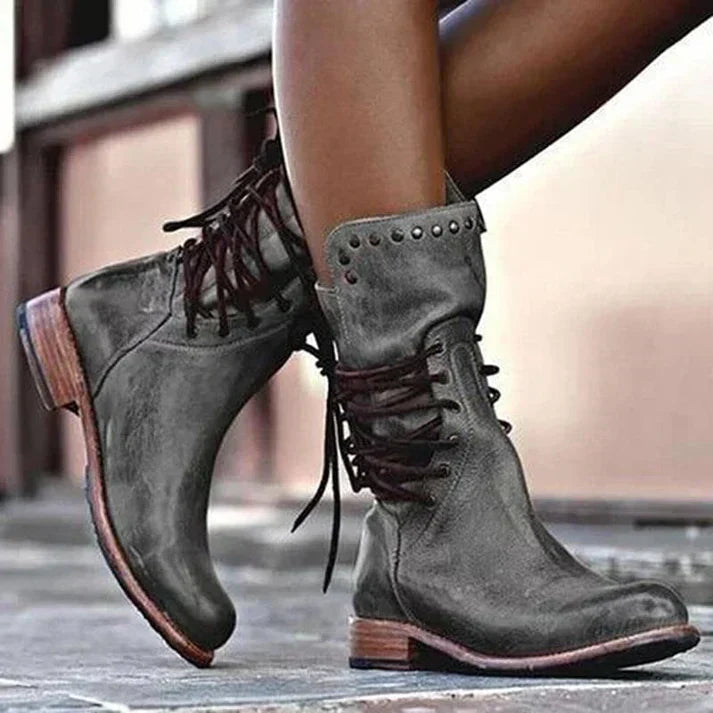 Women's Classic Ankle Boots with Side Zipper