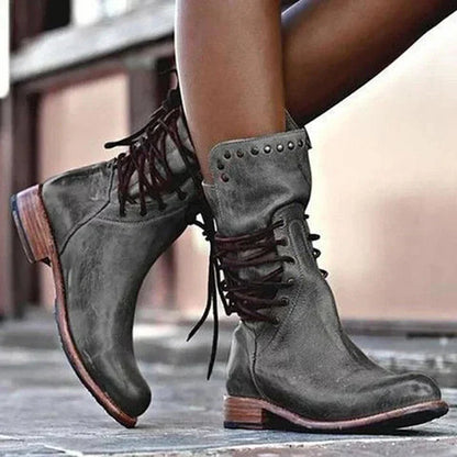 Women's Classic Ankle Boots with Side Zipper