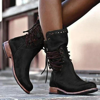 Women's Classic Ankle Boots with Side Zipper