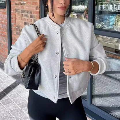 Women's Cropped Bomber Jacket
