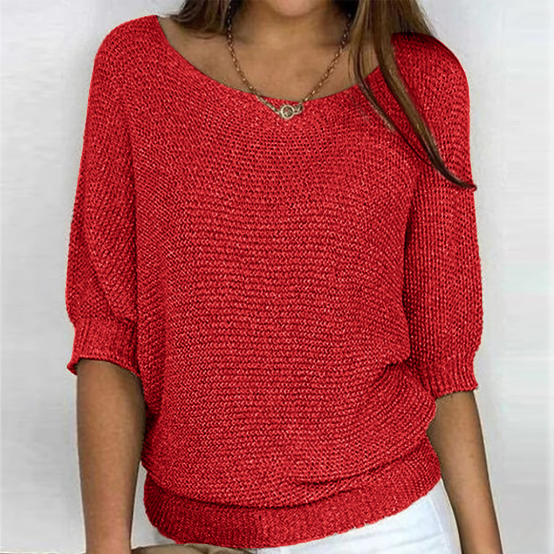 Women's Cross-Knit Sweater