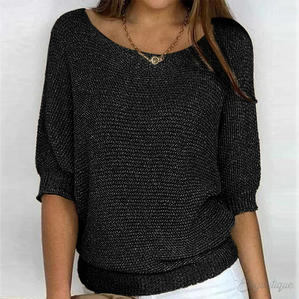 Women's Cross-Knit Sweater