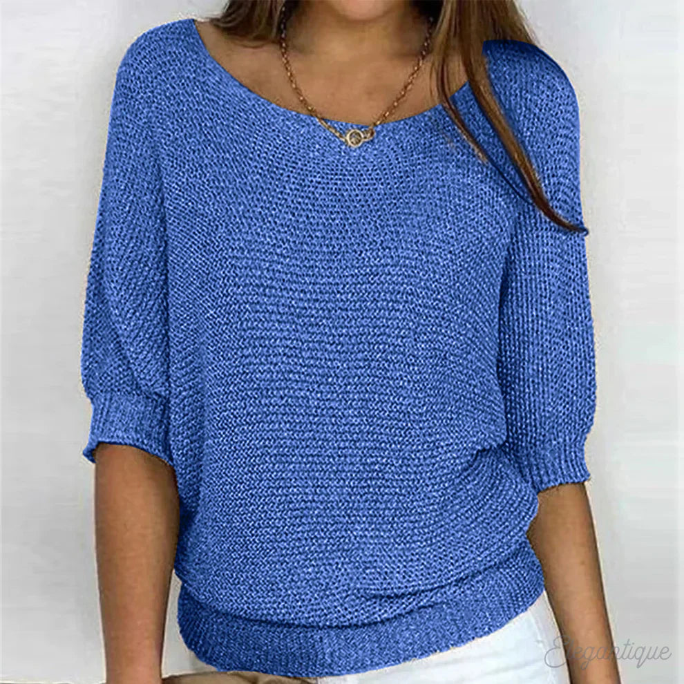 Women's Cross-Knit Sweater