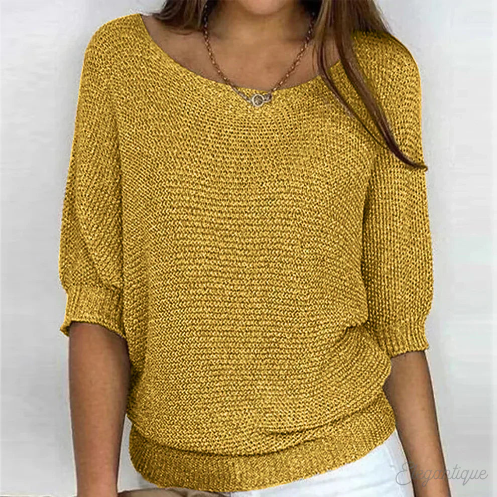 Women's Cross-Knit Sweater