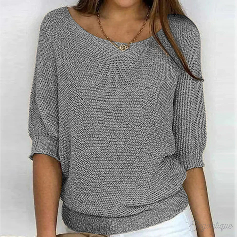 Women's Cross-Knit Sweater