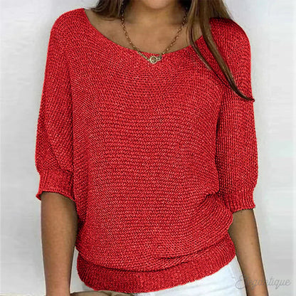 Women's Cross-Knit Sweater