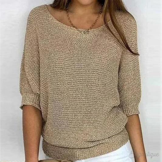Women's Cross-Knit Sweater
