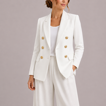 Women's Double-Breasted Tailored Blazer